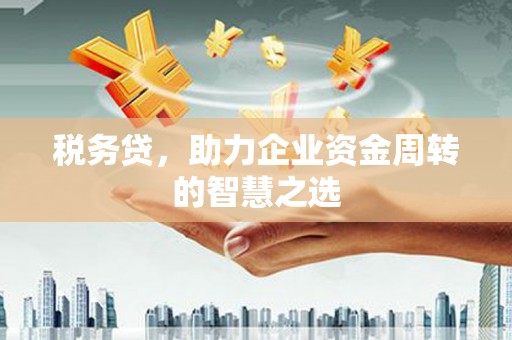 思南税务贷，助力企业资金周转的智慧之选