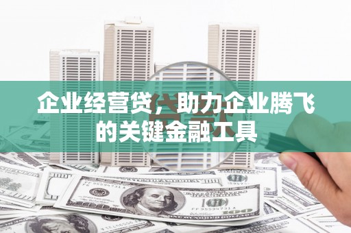 潍城企业经营贷，助力企业腾飞的关键金融工具
