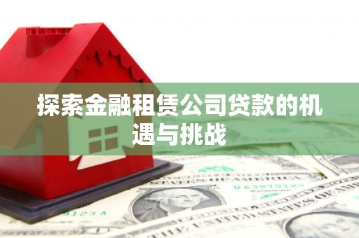 无极探索金融租赁公司贷款的机遇与挑战