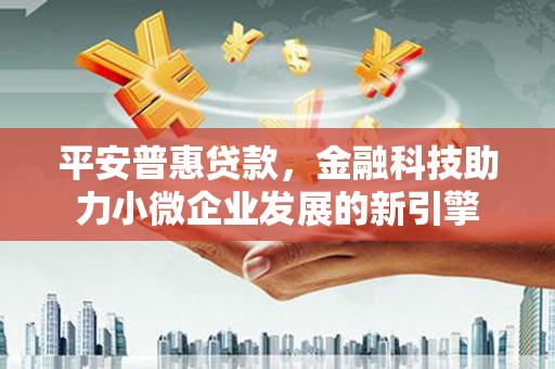 汝南平安普惠贷款，金融科技助力小微企业发展的新引擎