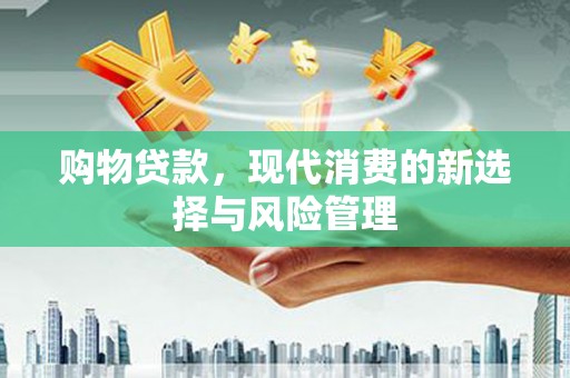 溆浦购物贷款，现代消费的新选择与风险管理