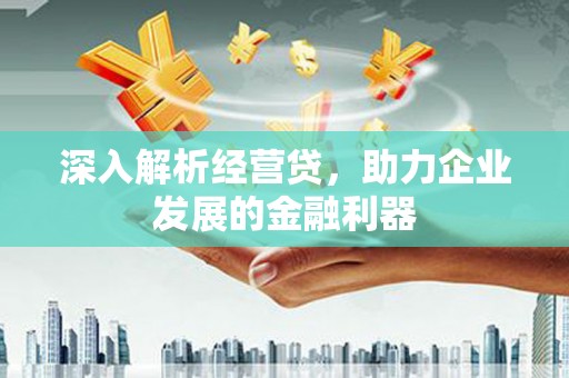 吴川深入解析经营贷，助力企业发展的金融利器