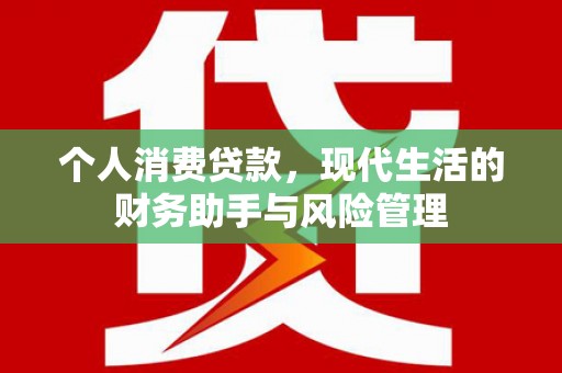 邯山个人消费贷款，现代生活的财务助手与风险管理