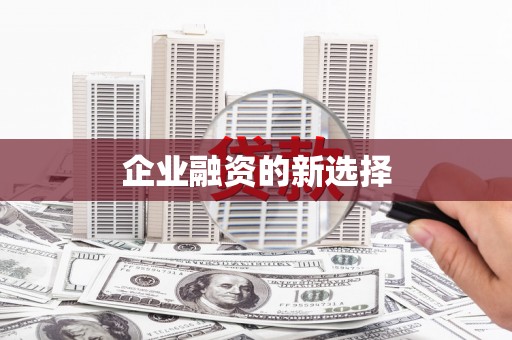 信阳企业融资的新选择
