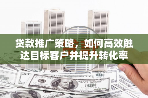 凤山贷款推广策略，如何高效触达目标客户并提升转化率