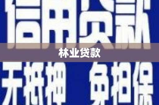 林周林业贷款
