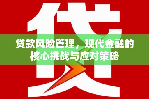 阿鲁科尔沁旗贷款风险管理，现代金融的核心挑战与应对策略