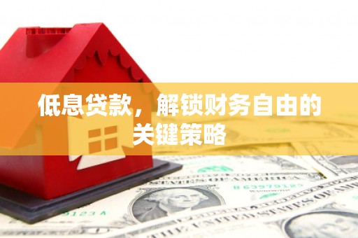 南宁低息贷款，解锁财务自由的关键策略