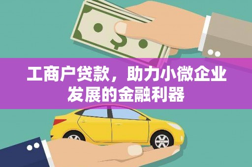 乌拉特前旗工商户贷款，助力小微企业发展的金融利器