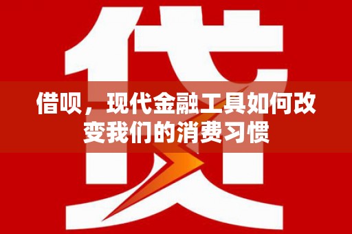 宁陵借呗，现代金融工具如何改变我们的消费习惯