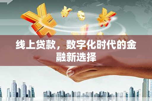正定线上贷款，数字化时代的金融新选择